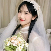 单人婚纱头像女，女婚纱照单人头像
