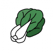 小白菜猪头卡通情头图片