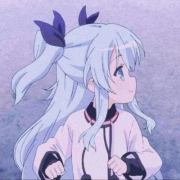 蓝色系女二次元头像，二次元蓝色系可爱女生